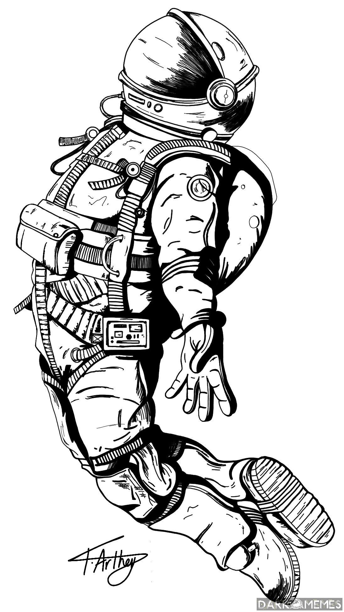 piękny astronauta