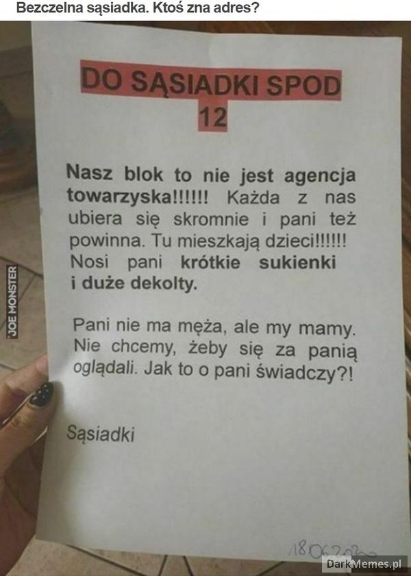 Bezczelna sąsiadka - musimy uważać na takie :D