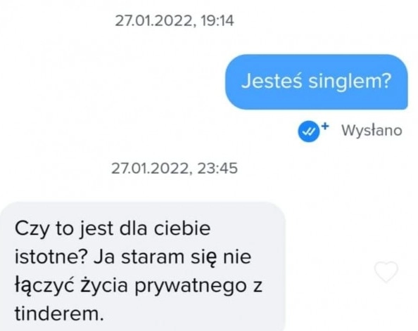 Grunt to rozgraniczyć życie prywatne i tindera
